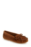 Minnetonka Kilty Hardsole In Brown In Dusty Brown