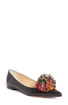 CHRISTIAN LOUBOUTIN KONSTANTINA POM FLAT,3170246