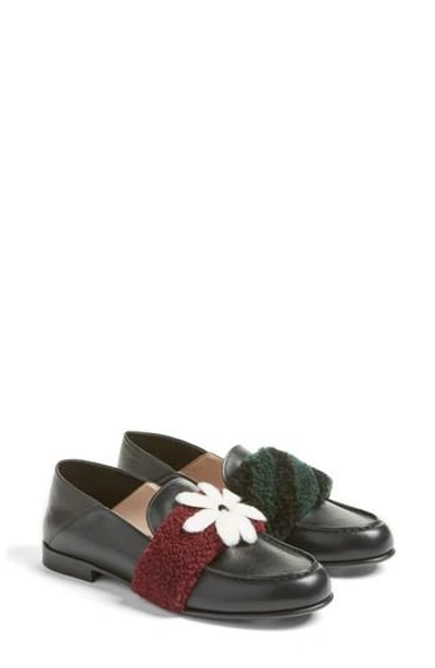 Fendi Genuine Shearling Slip-on Loafer In Multicolor