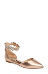 BADGLEY MISCHKA MORGEN ANKLE STRAP FLAT,MP3812B