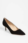 Manolo Blahnik Bb Suede 50mm Pump In Black