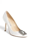 MANOLO BLAHNIK 'HANGISI' JEWEL PUMP,HANGISI006