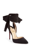 CHRISTIAN LOUBOUTIN DOUCE DU DESERT ANKLE TIE PUMP,3170997