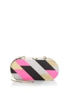 MILLY Geometric Oval Clutch