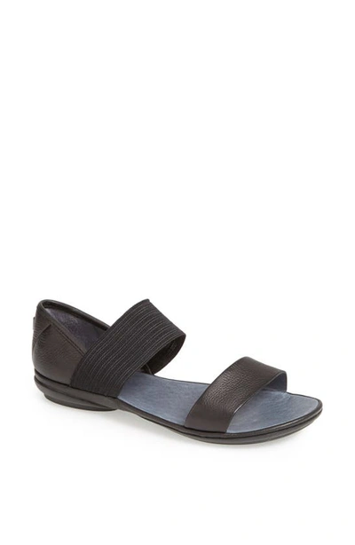 Camper Right Strappy Sandals In Black