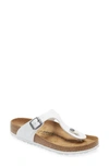 Birkenstock Gizeh Birko-flor Womens Flip Flop In White