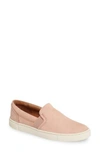 Frye Ivy Slip-on Sneaker In Blush Nubuck Leather