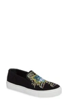 KENZO K SKATE EMBROIDERED SLIP-ON SNEAKER,F762SN100F94