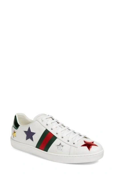 Gucci White Ace Low-top Leather Trainers