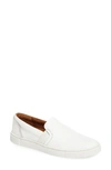 Frye Ivy Slip-on Leather Sneakers In White