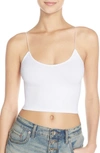 Free People Brami Skinny Strap Cami Top In Cream-white In White