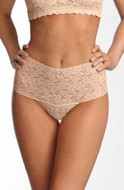 Hanky Panky Retro High Waist Thong In Chai