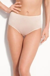 Hanro Seamless Cotton Full-cut Briefs In Skin