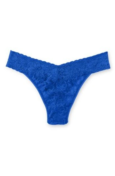 Gucci Original Rise Thong In Sapphire