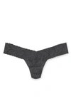 Hanky Panky Signature Lace Low Rise Thong In Granite