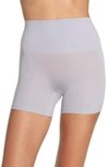 Yummie By Heather Thomson Ultralight Seamless Shaping Shorts In Dapple Grey
