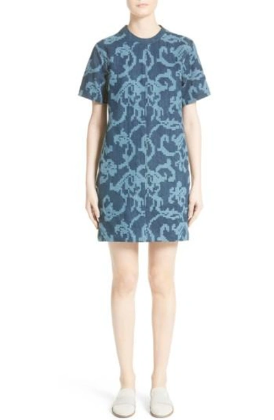 Rag & Bone Esmond Laser-cut Cotton Dress, Indigo, Indigo