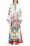 DOLCE & GABBANA PRINT SILK CAFTAN,F6YD7TGDF89