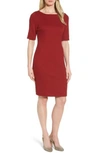 HUGO BOSS HADEA KNIT SHEATH DRESS,5036840161900