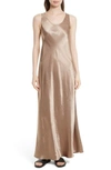 VINCE BIAS SATIN MAXI DRESS,V422950845