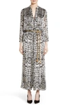 ADAM LIPPES OCELOT PRINT VELVET JACQUARD DRESS,217717OV