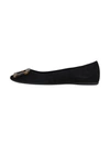 ROGER VIVIER BLACK SUEDE BALLET FLATS,RVW20802073 O20B999