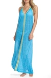 Pitusa Inca Cover-up Maxi Sundress In Blue