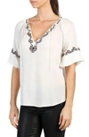 PAIGE CHESSA EMBROIDERED BLOUSE,3299989-4274