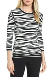 HUGO BOSS FATIMA ZEBRA STRIPE SWEATER,5037129096000