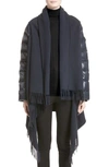 MONCLER MANTELLA QUILTED SLEEVE WRAP SWEATER,C2093008170009932