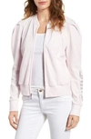 JUICY COUTURE PUFF SLEEVE VELOUR TRACK JACKET,WTKJ93778