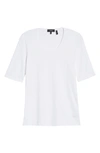 Theory Short-sleeve Pima Cotton T-shirt In White