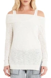 Michael Stars Off The Shoulder Sweater In Chalk