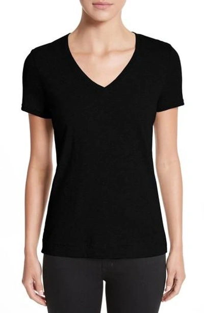 Adam Lippes V-neck T-shirt In Black