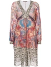 ROBERTO CAVALLI paisley printed dress,DRYCLEANONLY