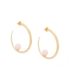 KHIRY Gold Sphere Detail Hoop Earrings,1072443071741752242