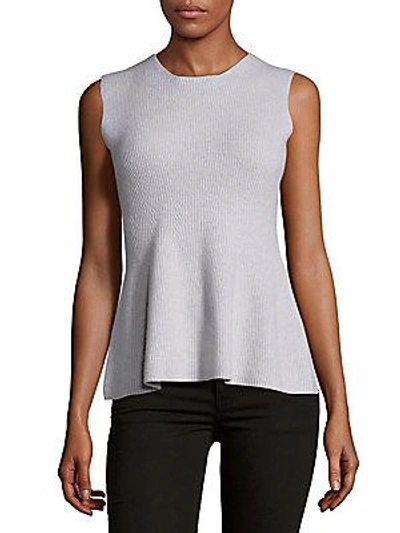 Narciso Rodriguez Felted Sleeveless Top In Light Grey