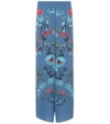 RED VALENTINO FLORAL-PRINTED CRÊPE TROUSERS,P00267343-4