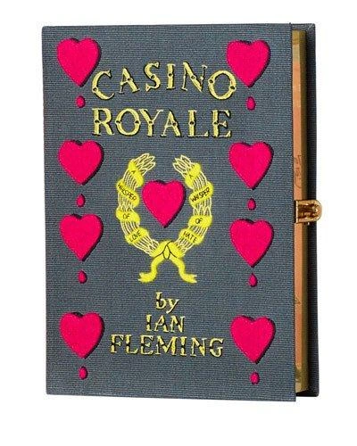 Olympia Le-tan Casino Royale Book Clutch Bag In Grey