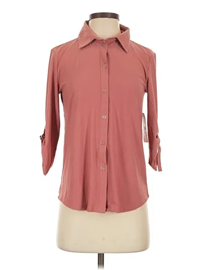 89th & Madison 3/4 Sleeve Blouse In Burgundy