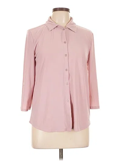 Pre-owned 89th & Madison 3/4 Sleeve Blouse In Pink