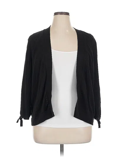 Pre-owned 89th & Madison Cardigan Sweater In Black