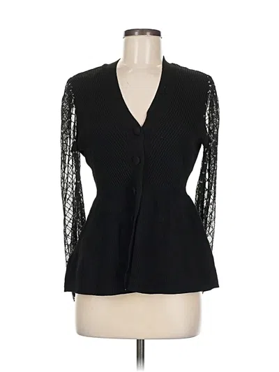 Pre-owned 89th & Madison Cardigan Sweater In Black