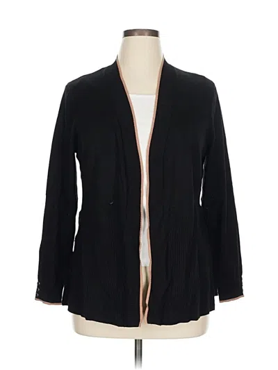 Pre-owned 89th & Madison Cardigan Sweater In Black