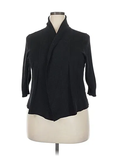Pre-owned 89th & Madison Cardigan Sweater In Black