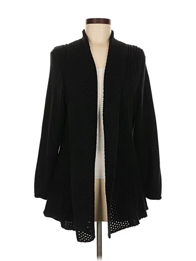 Pre-owned 89th & Madison Cardigan Sweater In Black