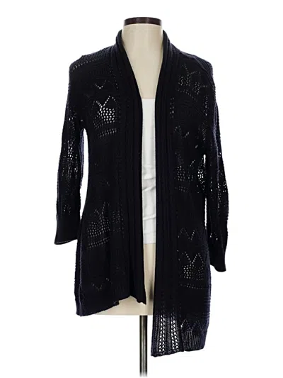 Pre-owned 89th & Madison Cardigan Sweater In Black