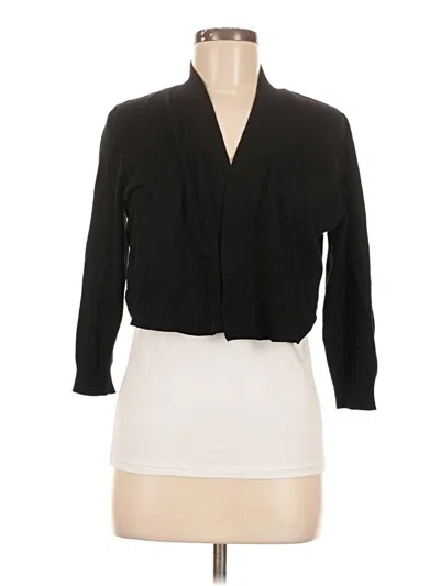 Pre-owned 89th & Madison Cardigan Sweater In Black
