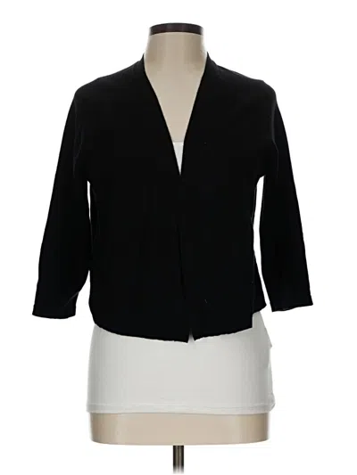 Pre-owned 89th & Madison Cardigan Sweater In Black