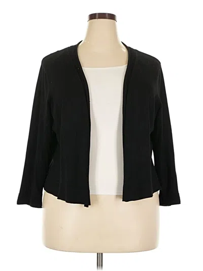 Pre-owned 89th & Madison Cardigan Sweater In Black